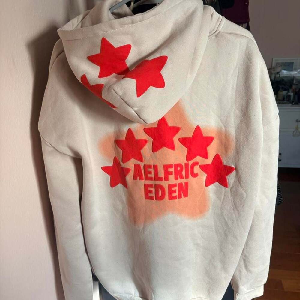 Aelfric Eden Cream and Red Star Hoodie